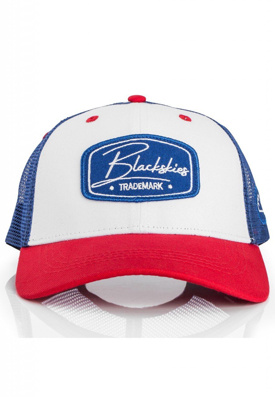 Blackskies Baseball Cap Race Baseball Cap Weiß-Blau-Red