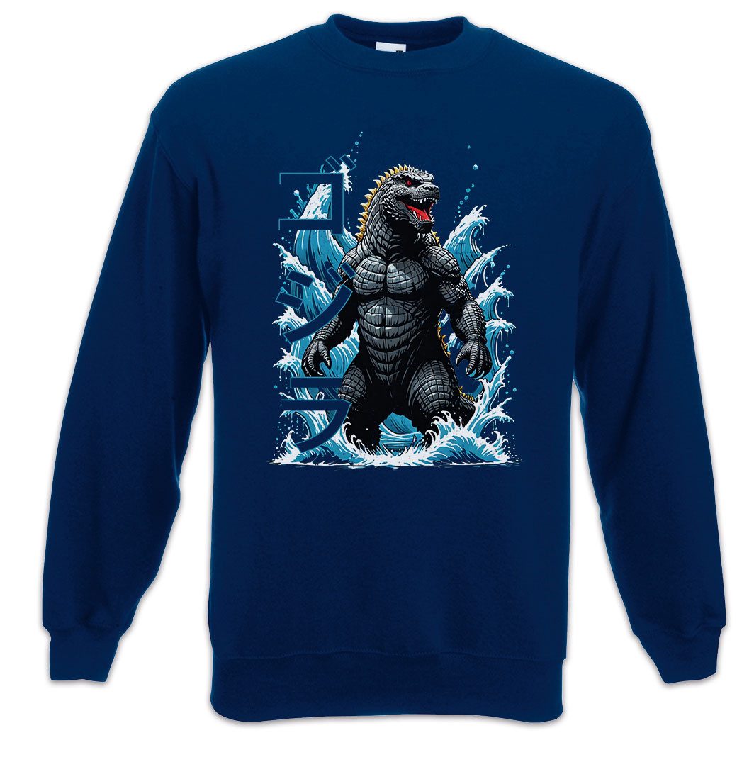 Sweatshirt Nippon Monster Sweatshirt Japan Insel Gojira Kaiju Giant Godzilla