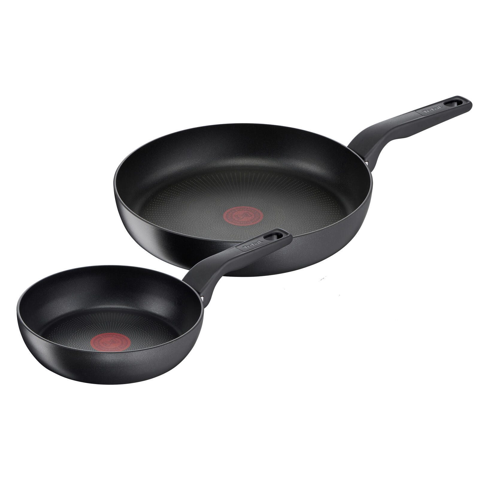 Tefal Bratpfanne Tefal® Pfannen-Set HARD TITANIUM PRO schwarz 2-tlg