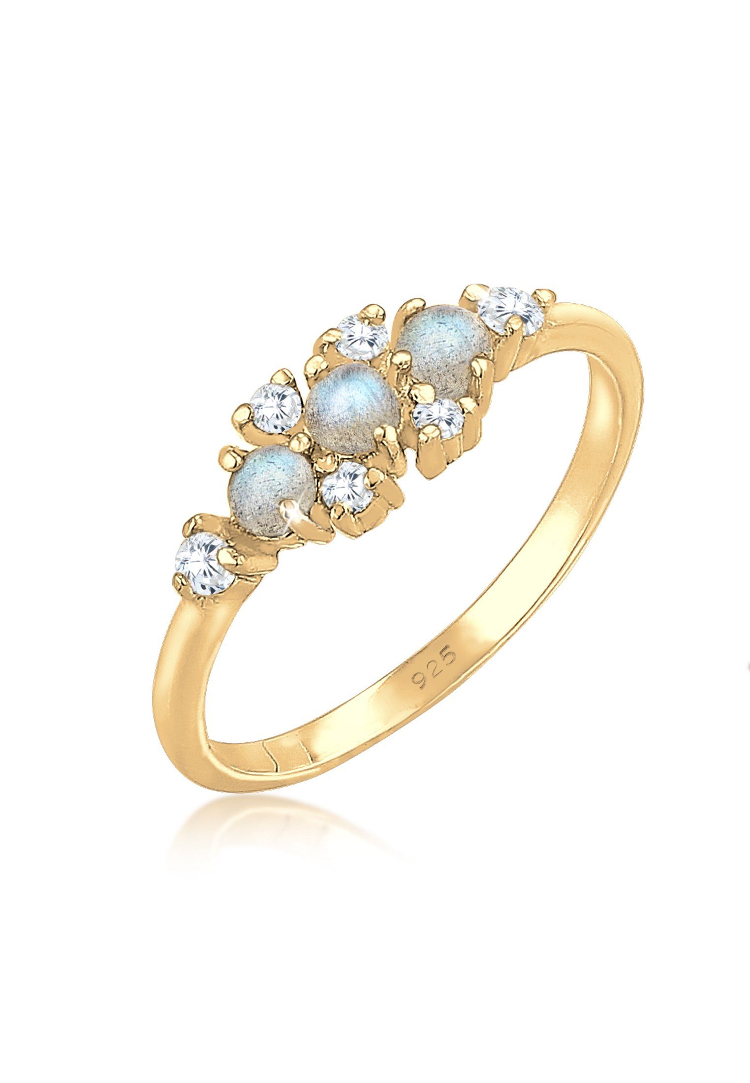 Elli Verlobungsring Labradorit Grau 925 Sterling günstig online kaufen