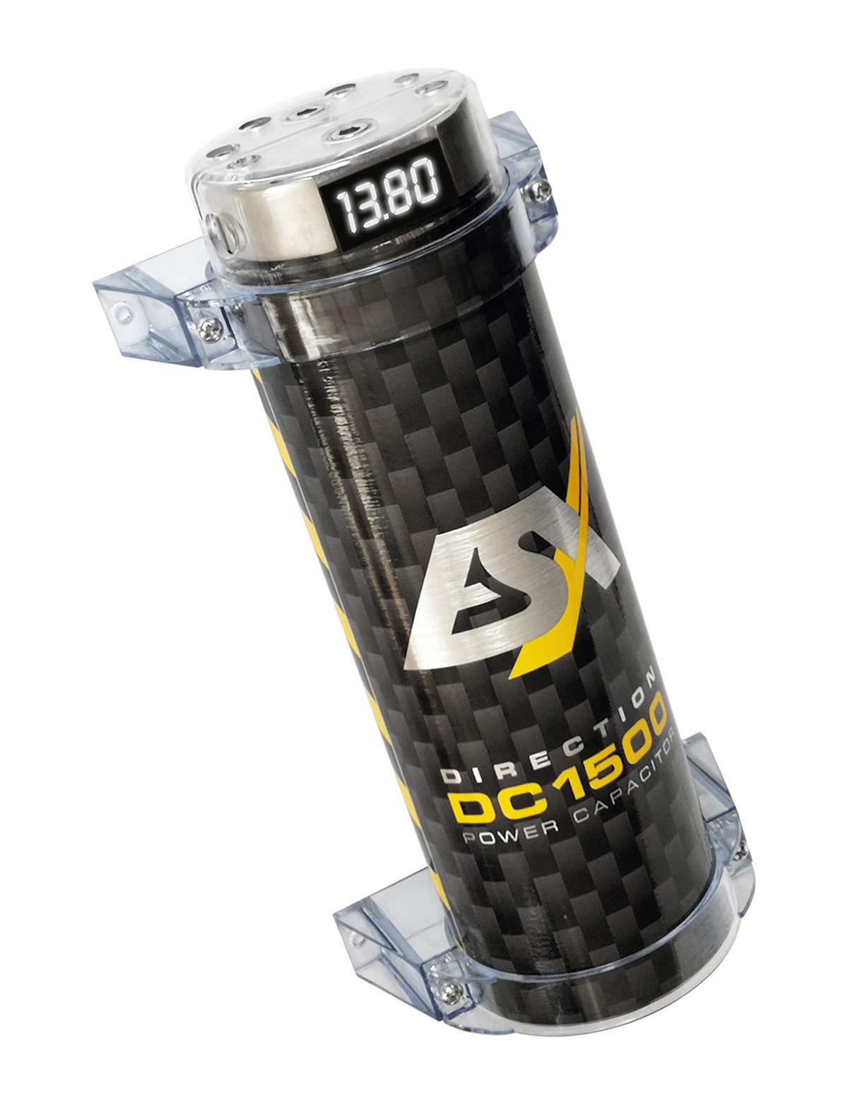 ESX DC1500 1.5 Farad Puffer-Kondensator mit Verteilerblock Endverstärker