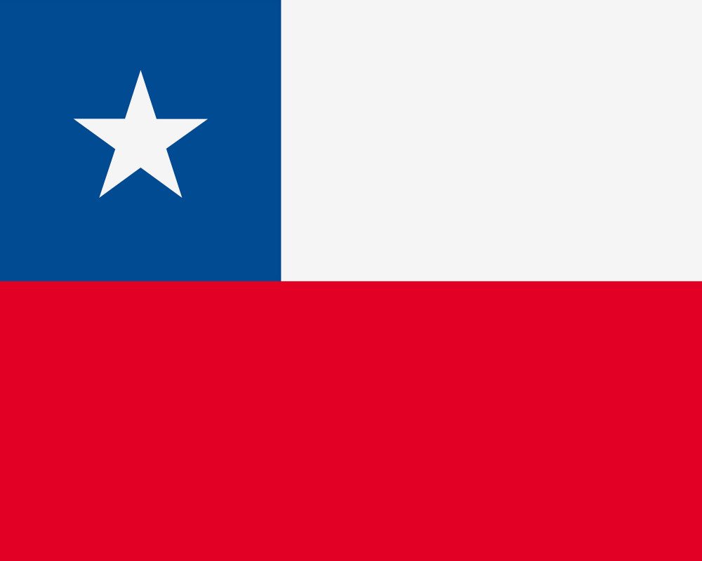 1art1 Poster Chile Kunstdruck Bild - Flaggen Der Welt (40 x 50 cm)