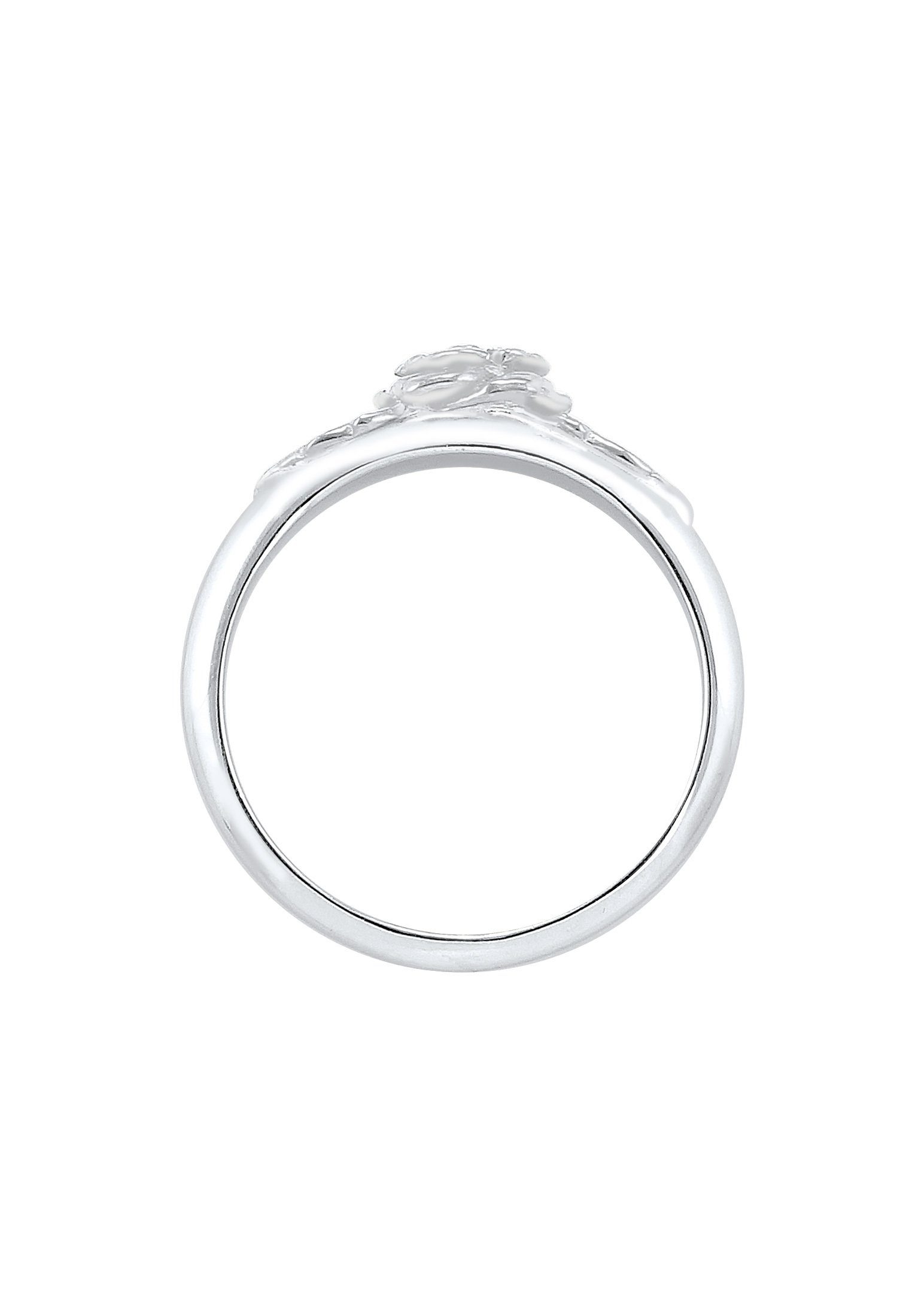 Elli Fingerring Rosenblüte Blume Vintage Look Trend 925 Silber