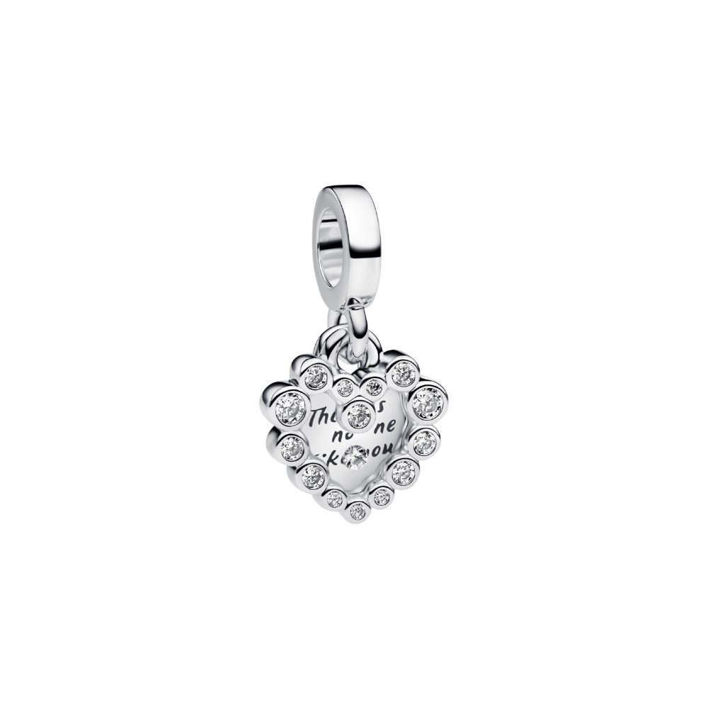 Pandora Charm Herz 793765C01, Herz, Zirkonia, Sterling Silber, Liebe