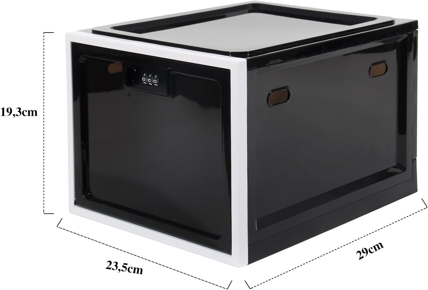 Thumbnail - Zedelmaier Aufbewahrungsbox Aufbewahrungsbox abschließbar, faltbar für Medikamente und mehr (2 St., STOS1), stapelbar, f...