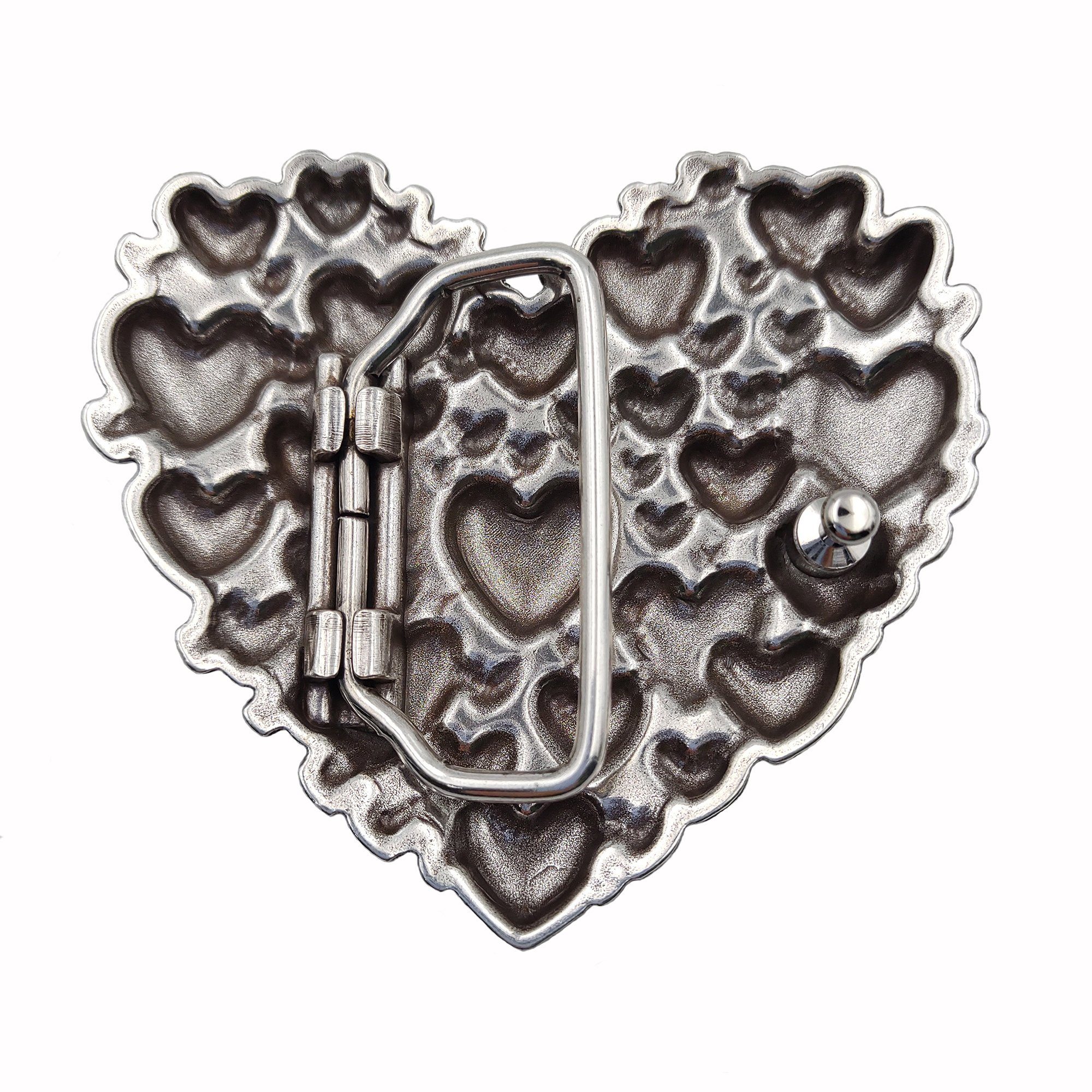 Cassandra Wechselschnalle Design Gürtelschließe außergewöhnlichen verspielten Buckle Herzen im Accessoires mit Gürtelschnalle "Heart"