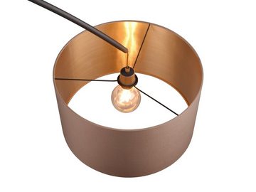 meineWunschleuchte LED Bogenlampe, Dimmfunktion, LED wechselbar, Warmweiß, Bauhaus Bogen-stehlampe Esstisch gebogen, dimmbar, Höhe 210cm, Taupe