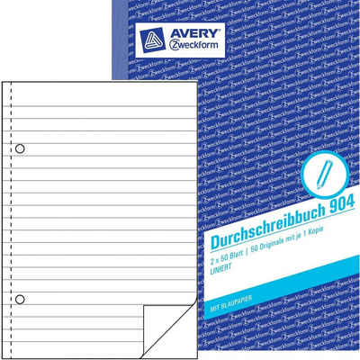 Avery Zweckform Kugelschreiber AVERY Zweckform Formularbuch "Durchschreibbuch"