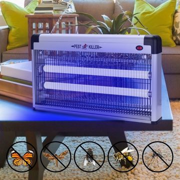 Clanmacy Ultraschall-Tierabwehr Elektrischer Insektenvernichter Mückenlampe 30W LED mit UV-Licht