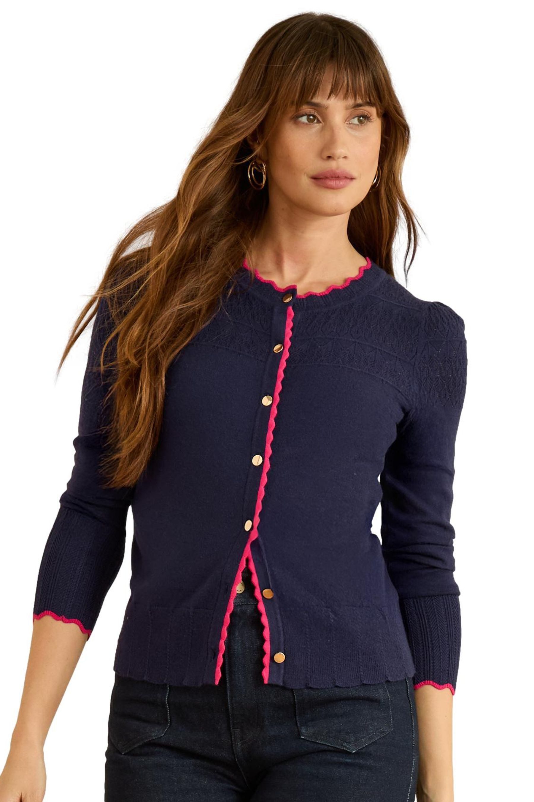 Strickjacke Love & Roses Strickjacke, Regular Fit