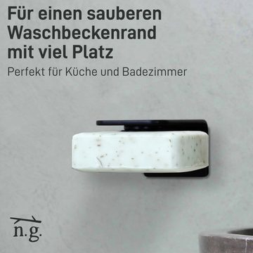 Natural Goods Berlin Wandregal KLEAN, passend zum KLEAN Seifenhalter, Seifenmagnet rostfrei, hygienisch