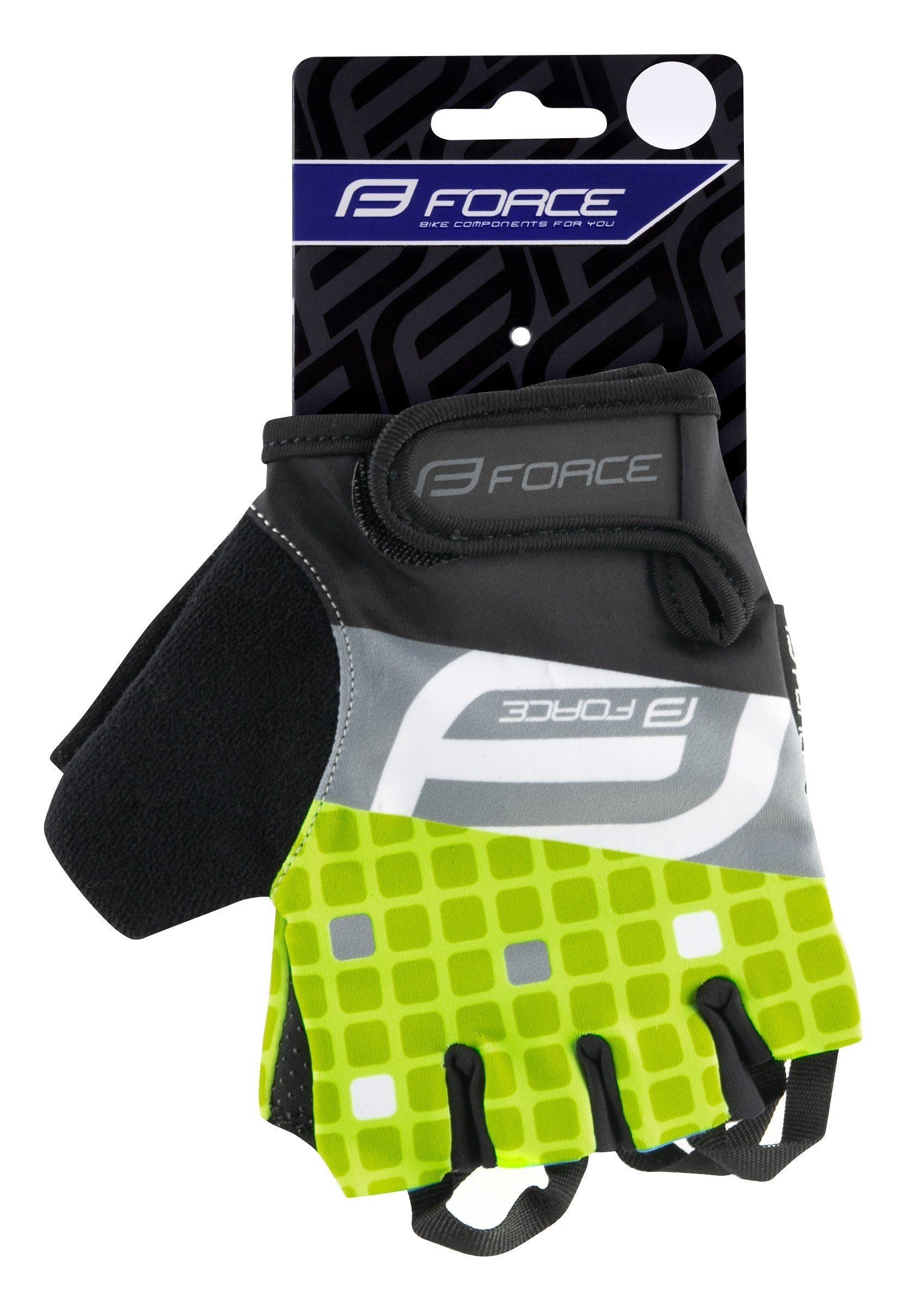 FORCE SQUARE Handschuhe FORCE Fahrradhandschuhe fluo
