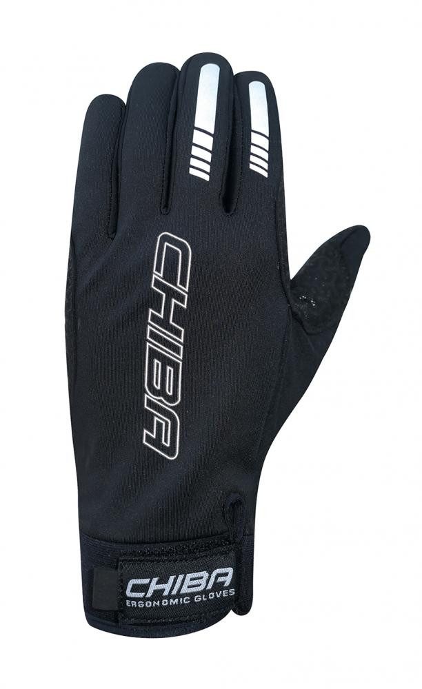 Fahrradhandschuhe CHIBA Windstopper - Radhandschuhe schwarz, winddicht, atmungsaktiv, To