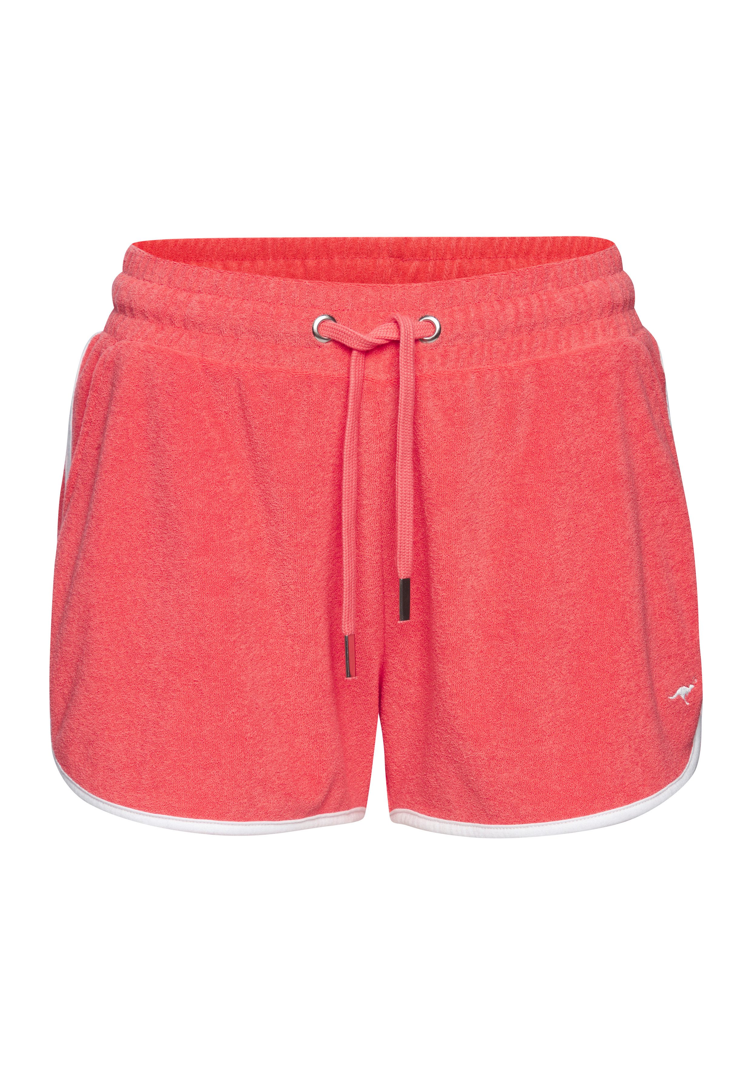 KangaROOS Relaxshorts mit sportlichem Seitenstreifen und weichem Frottee Material