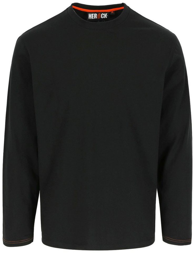 Herock Langarmshirt Noet t-shirt langärmlig 100 % vorgeschrumpfte  Baumwolle, angenehmes Tragegefühl, Basic