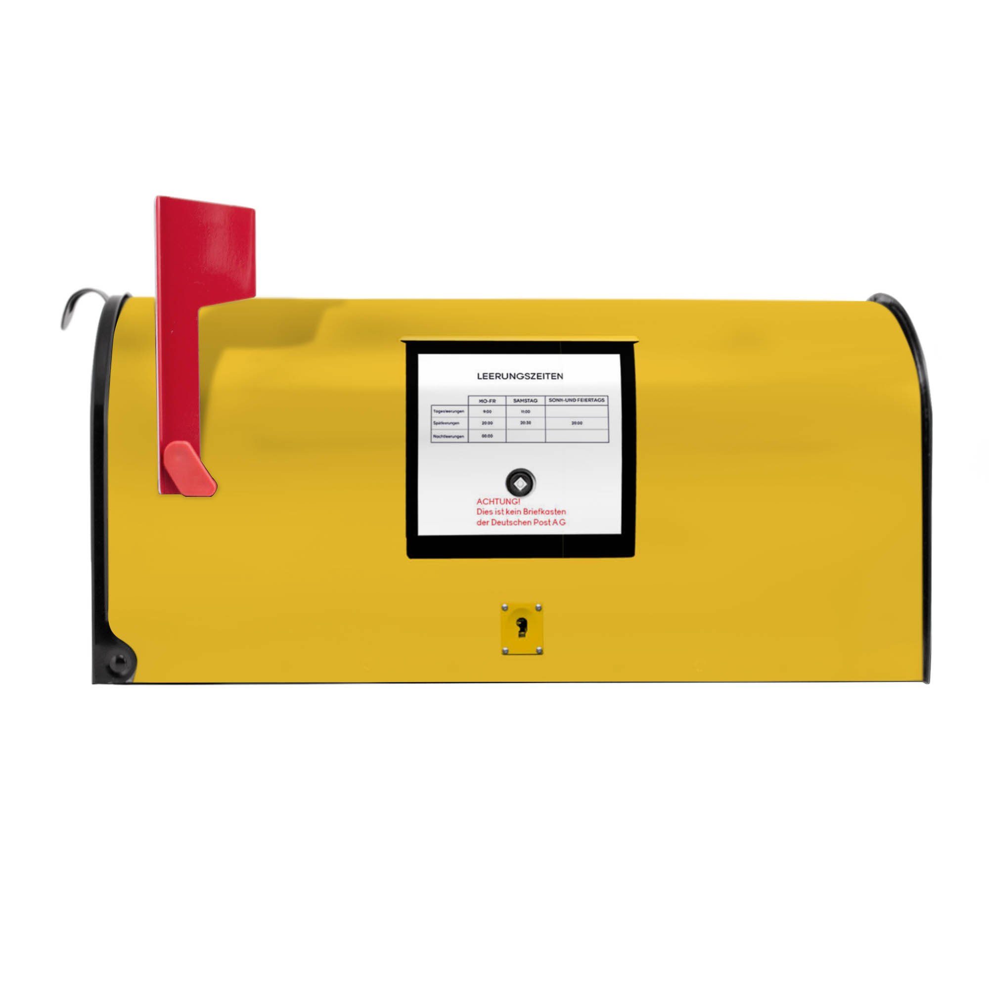 banjado Briefkasten US Mailbox Original Gelb, aus Briefkasten (Motiv USA) Mississippi schwarz