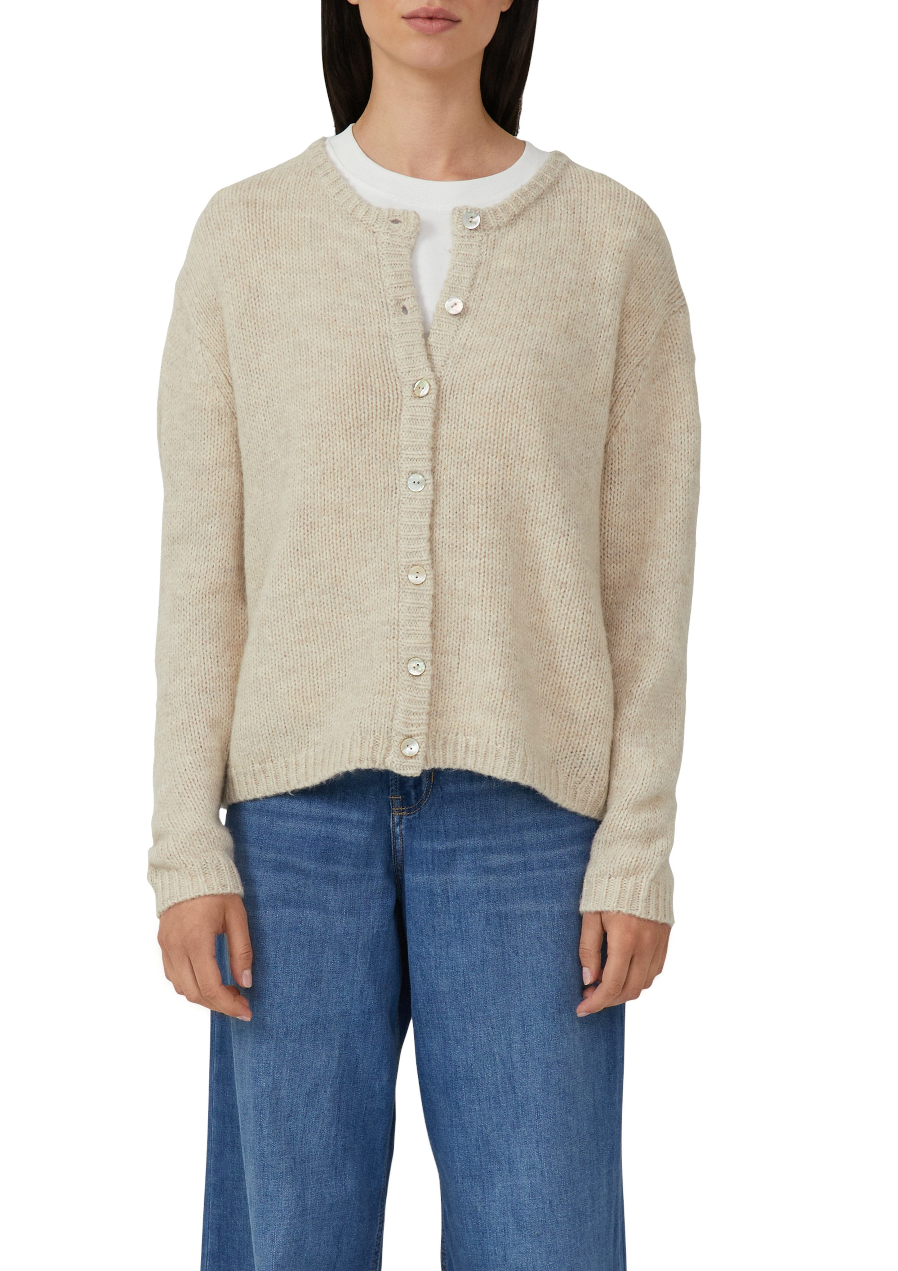 s.Oliver Strickjacke aus Alpakamix günstig online kaufen