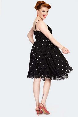 Voodoo Vixen A-Linien-Kleid Dotty 50's Polka Dot Flare Dress Vintage Chiffon Rockabilly Retro