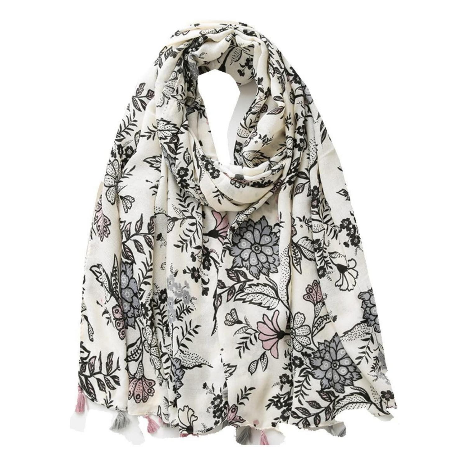 LuxusKollektion Halstuch Halstuch Damen Paisley Leo 180x80cm, (1-St)