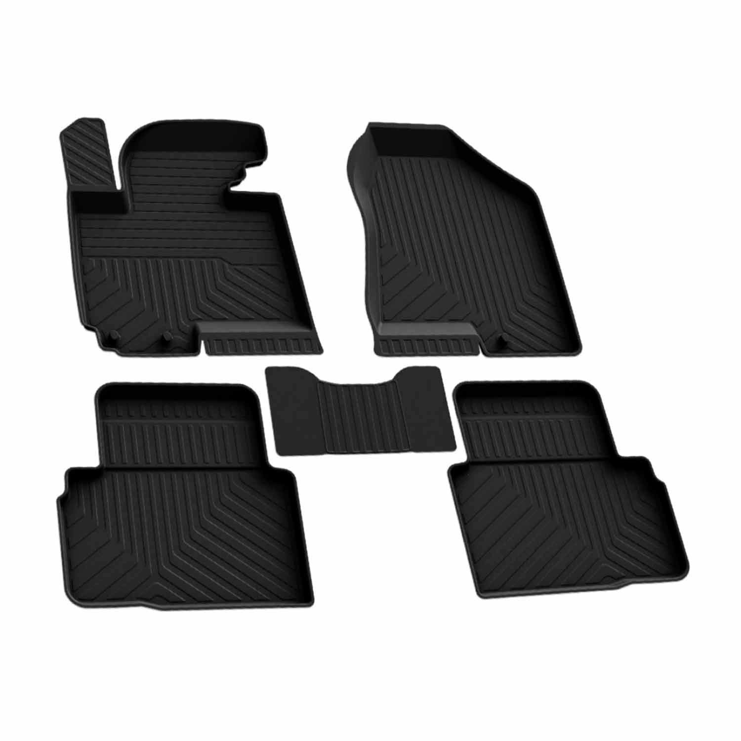 OMAC Auto-Fußmatten für Hyundai ix35 2009-2015 Gummimatten Schwarz 4 tlg (4 St), für Hyundai ix35 2009-2015 Hyundai ix35 2009-2015, Antirutsch,Wasserfest,Einfache Installation