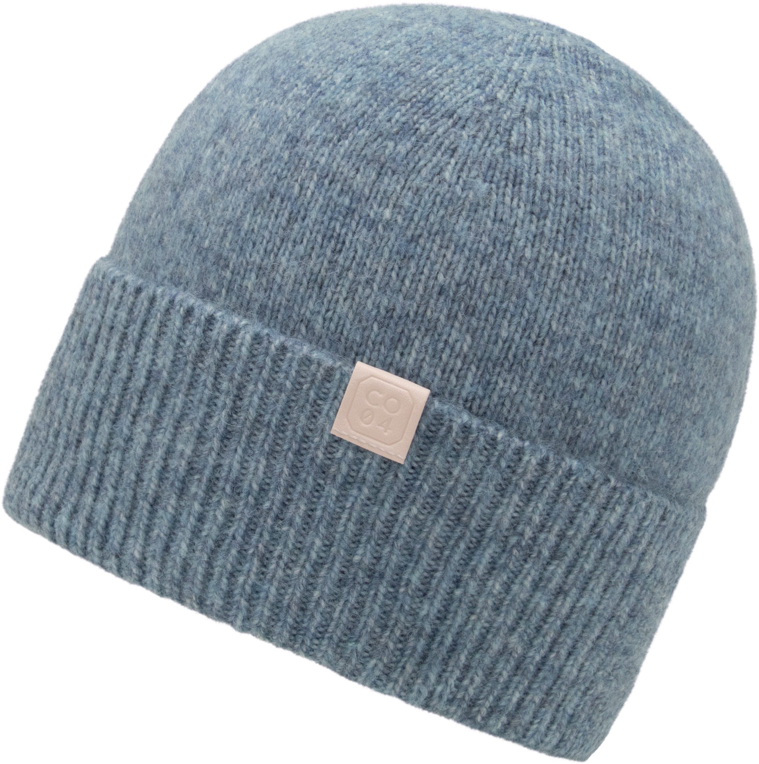 chillouts Strickmütze Riana Hat mit dezentem Markenlogo und breitem Umschlag