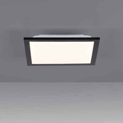 click-licht LED Deckenleuchte LED Deckenleuchte Flat in Schwarz 6W 750lm, keine Angabe, Leuchtmittel enthalten: Ja, fest verbaut, LED, warmweiss, Deckenlampe, Deckenbeleuchtung, Deckenlicht