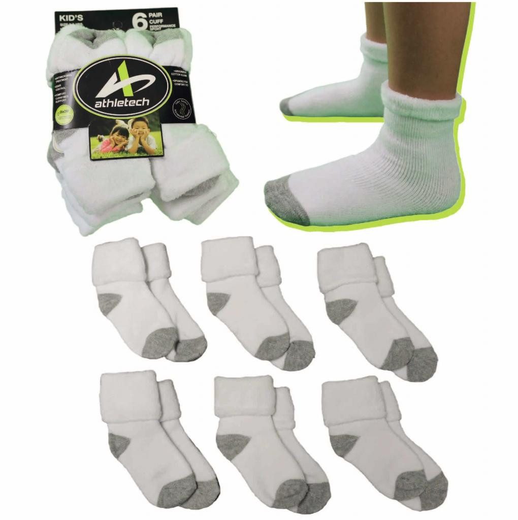 Athletech Thermosocken 6 Paar Thermo Socken für Kinder 2-4 Jahre bis Gr.34