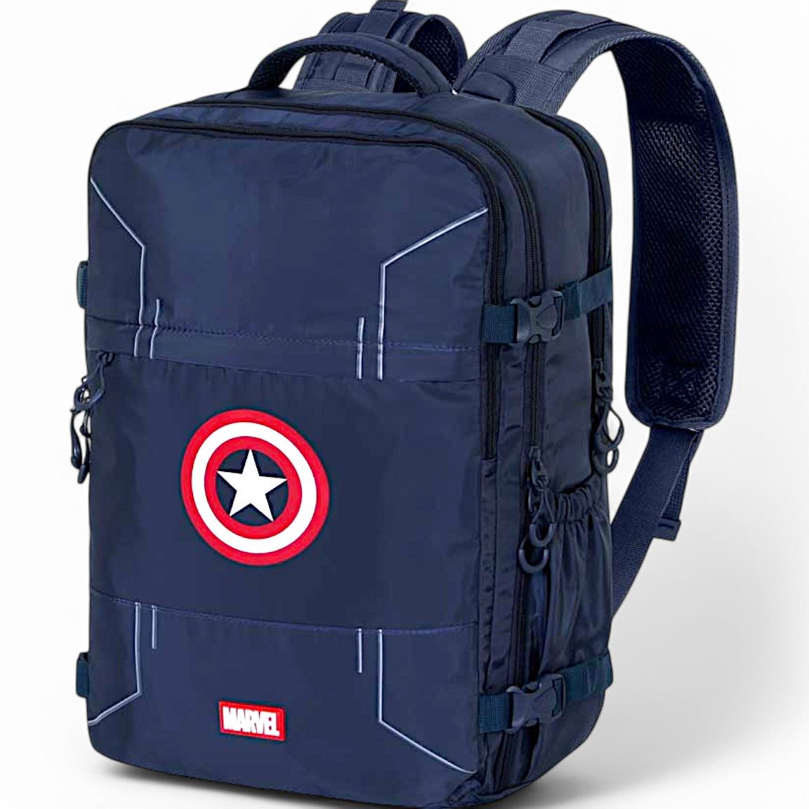 MARVEL Rucksack Captain America Handgepäck, Tagesrucksack, Reiserucksack mit Laptopfach 47 cm