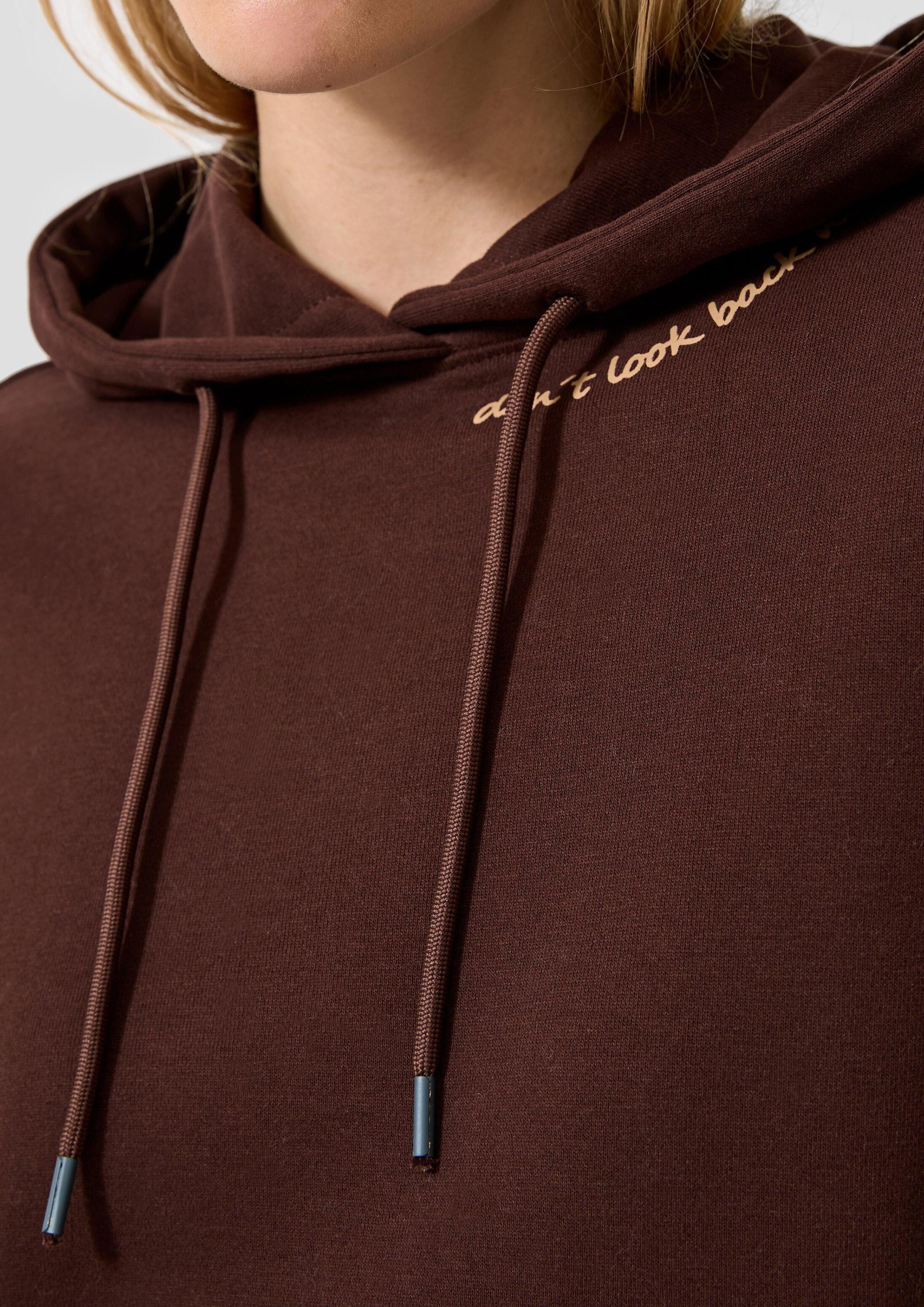 QS Sweatshirt Sweatshirt Weicher Hoodie mit Backprint – Bild 4 von 5