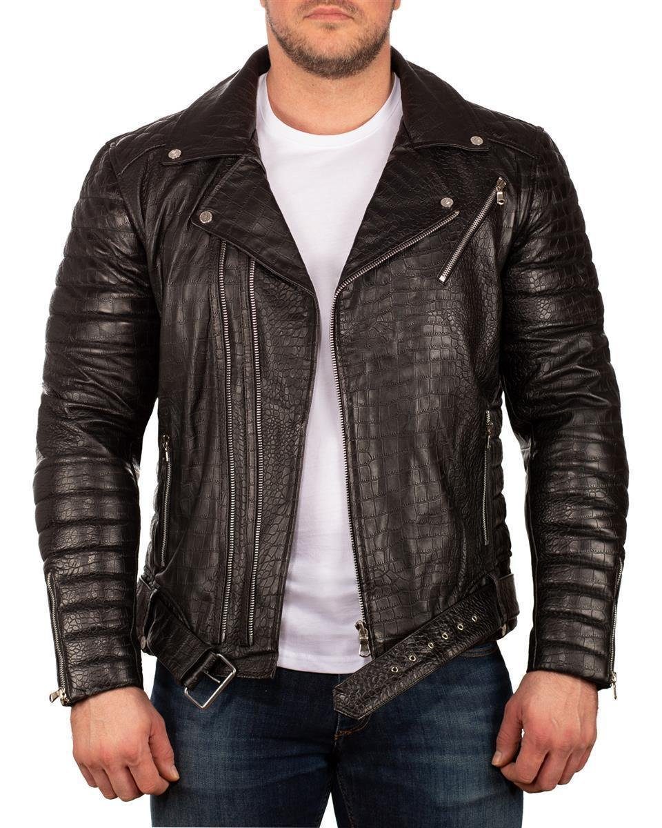 Reichstadt Lederjacke Herren Bikerjacke 20RS23LUX ECHTLEDER günstig online kaufen