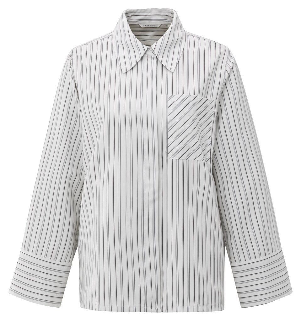YAYA Langarmbluse Gestreifte Oversize-Bluse