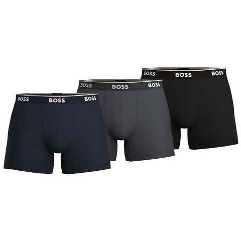 BOSS Boxer Big & Tall (Packung, 3-St., 3er-Pack) Herren Unterhosen Cyclist enganliegende Boxershorts im 3er-Pack