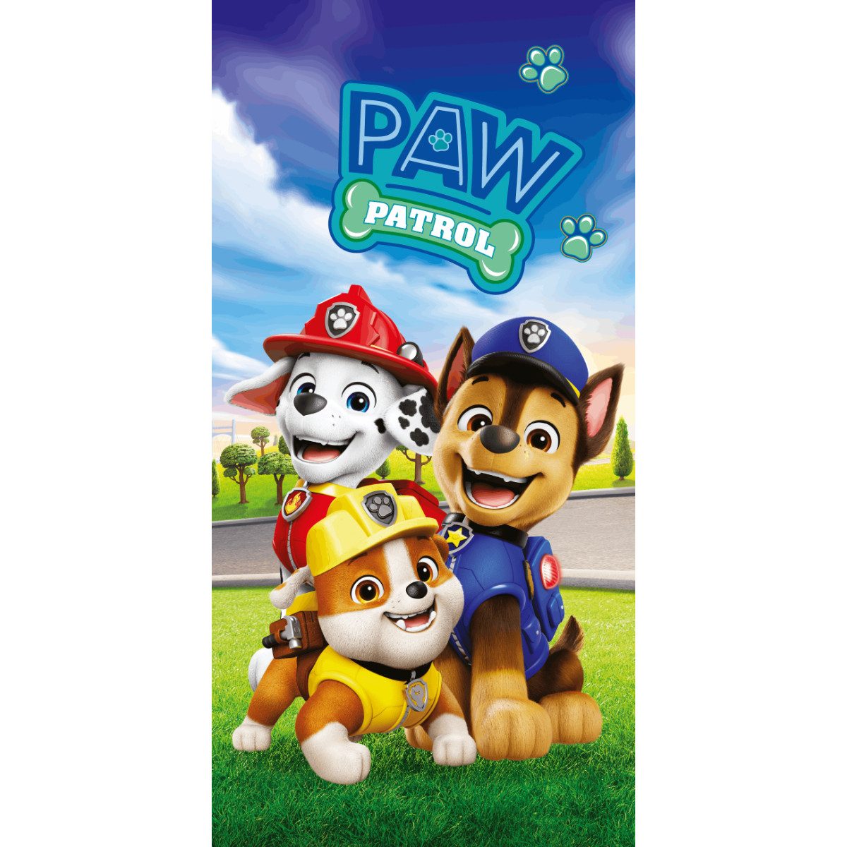 PAW PATROL Strandtuch Mikrofaser 70x140cm Kinder Strandtuch, (1-St)