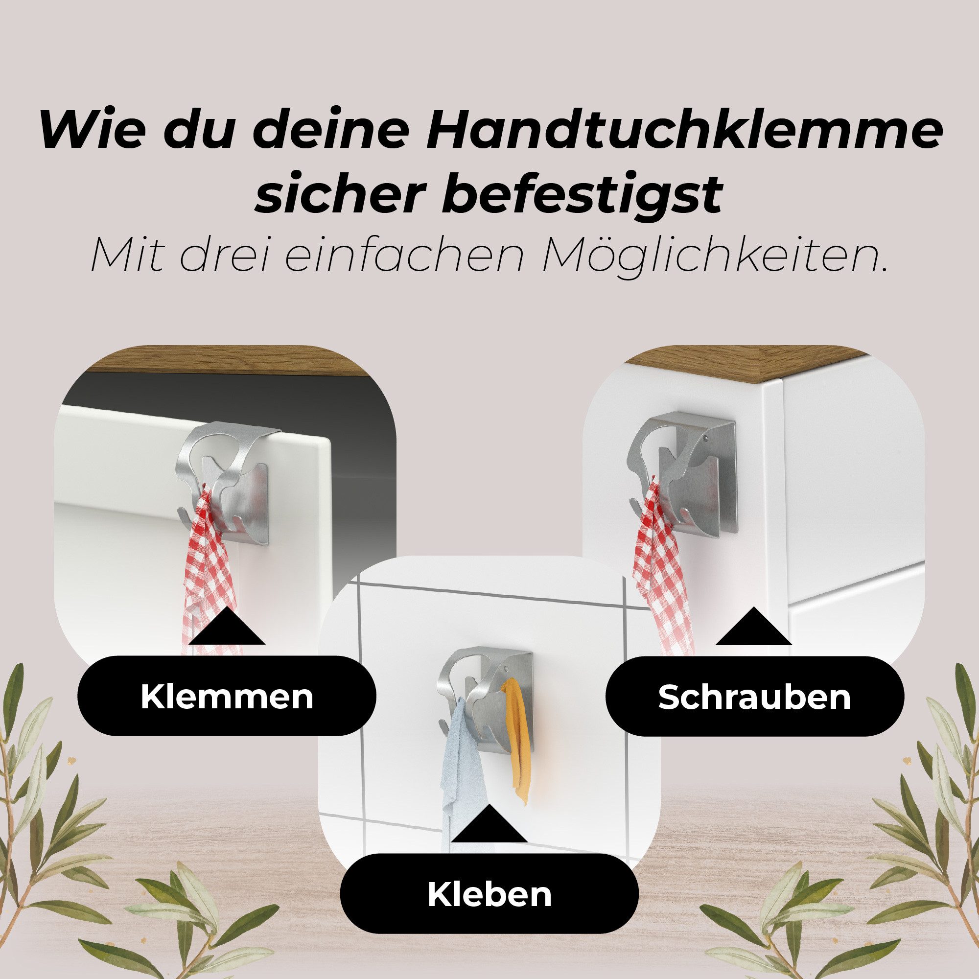 MDCASA Handtuchklemme Handtuchhalter ohne Bohren I günstig online kaufen