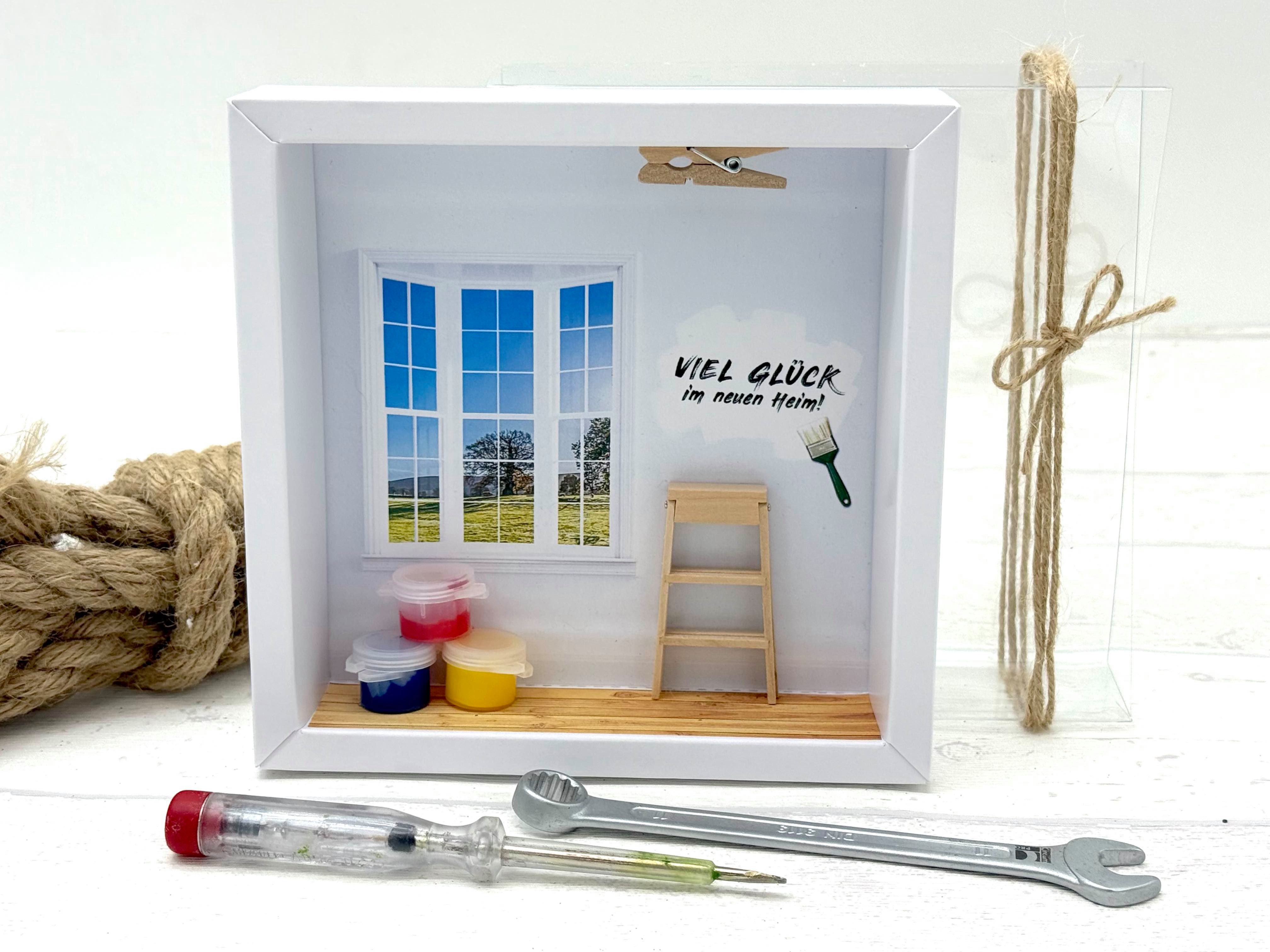 ZauberDeko Geschenkbox Geldgeschenk Umzug Einzug Renovieren Werkzeug Gutschein Geburtstag – Bild 3 von 3