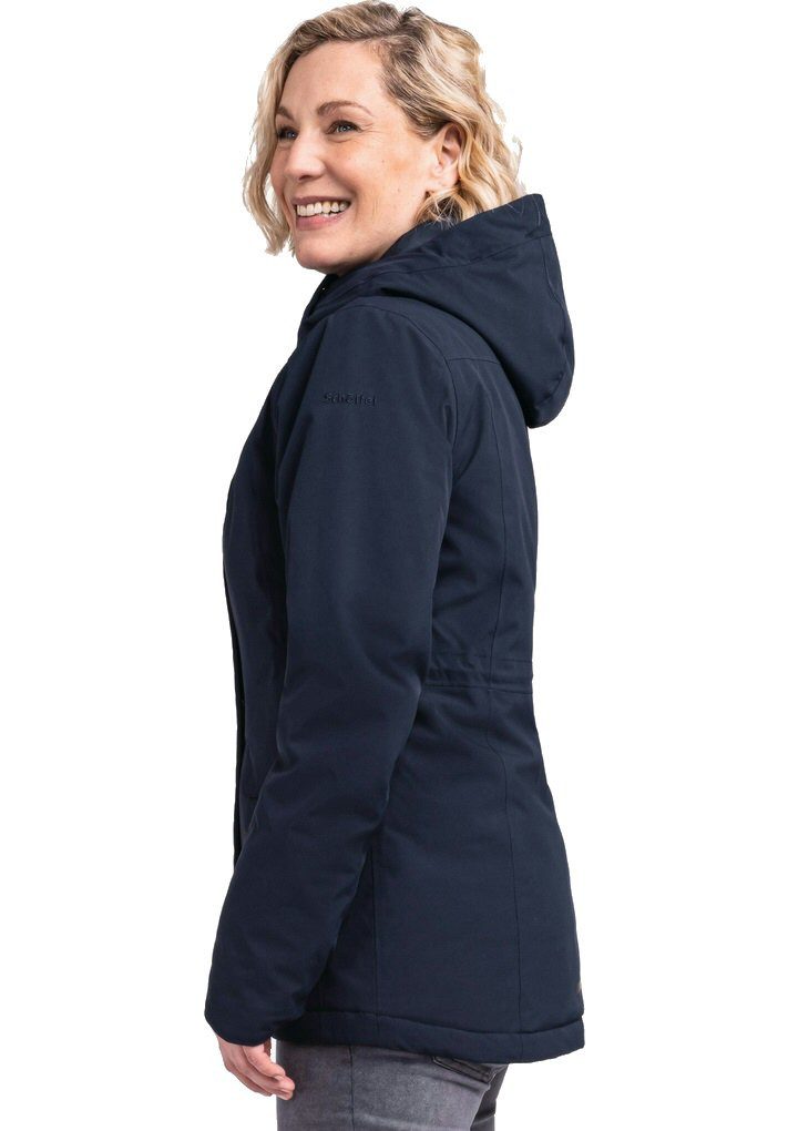 Schöffel Winterjacke Insulated Antwerpen (Kapuze, wasserdicht, atmungsaktiv) dunkelblau