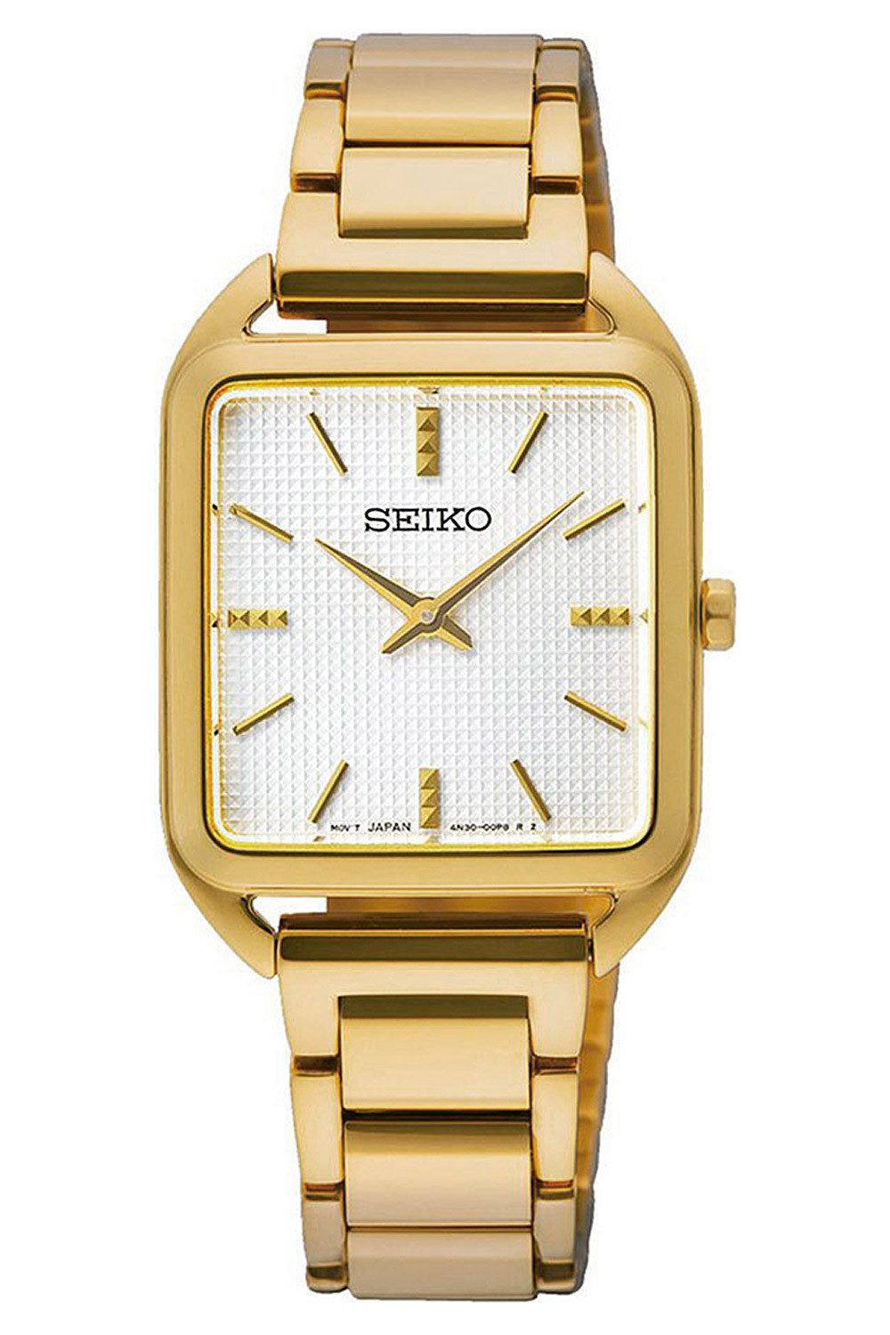 Seiko Quarzuhr Rechteckig Goldfarben günstig online kaufen