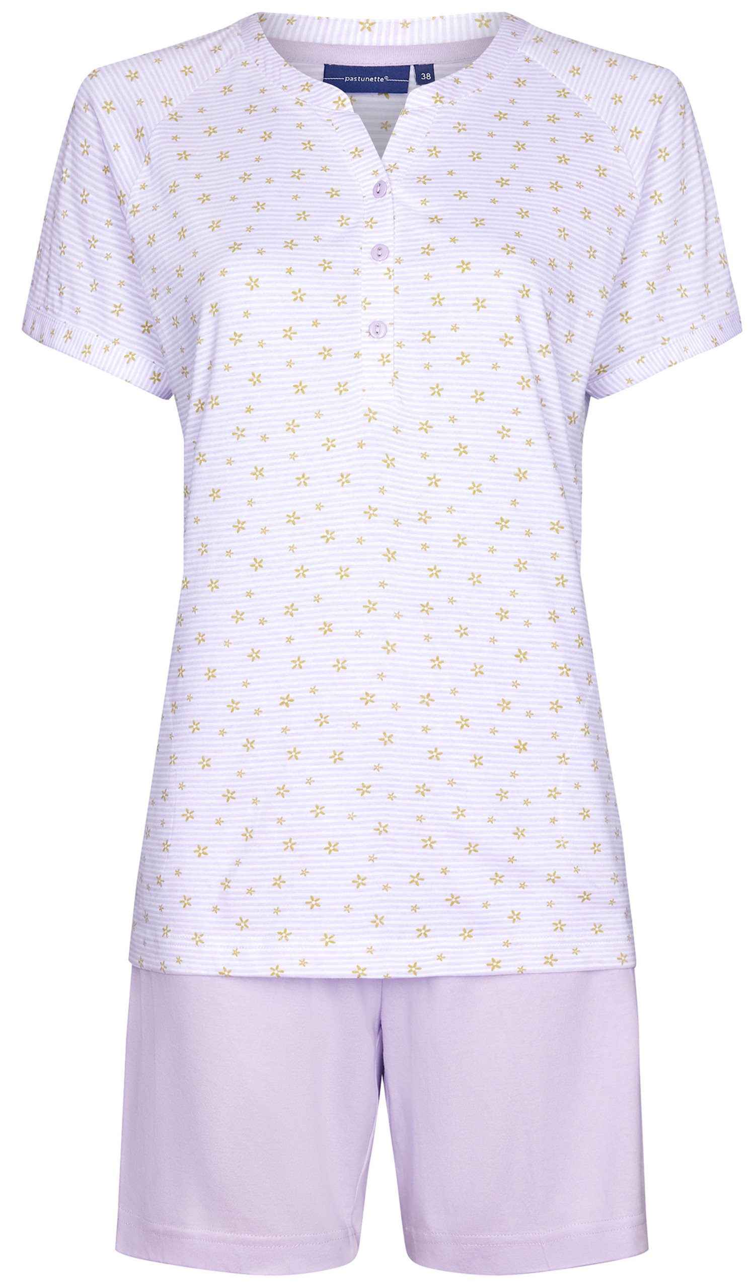 Pastunette Schlafanzug Damen Shorty Pyjama kurz (2 tlg) Baumwolle