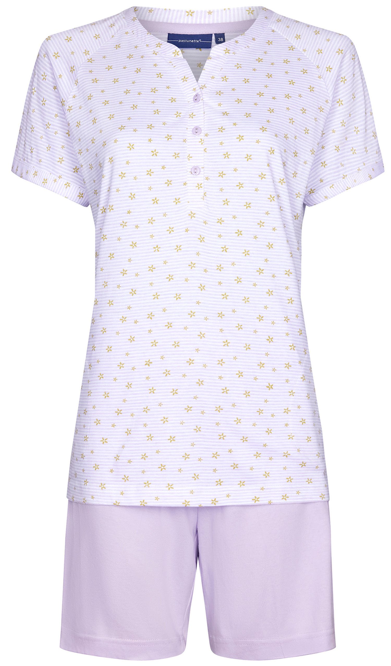 Pastunette Schlafanzug Damen Shorty Pyjama kurz (2 tlg) Baumwolle günstig online kaufen