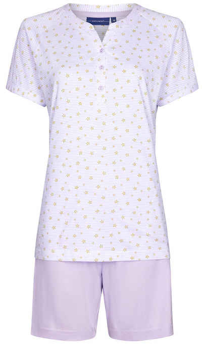 Pastunette Schlafanzug Damen Shorty Pyjama kurz (2 tlg) Baumwolle