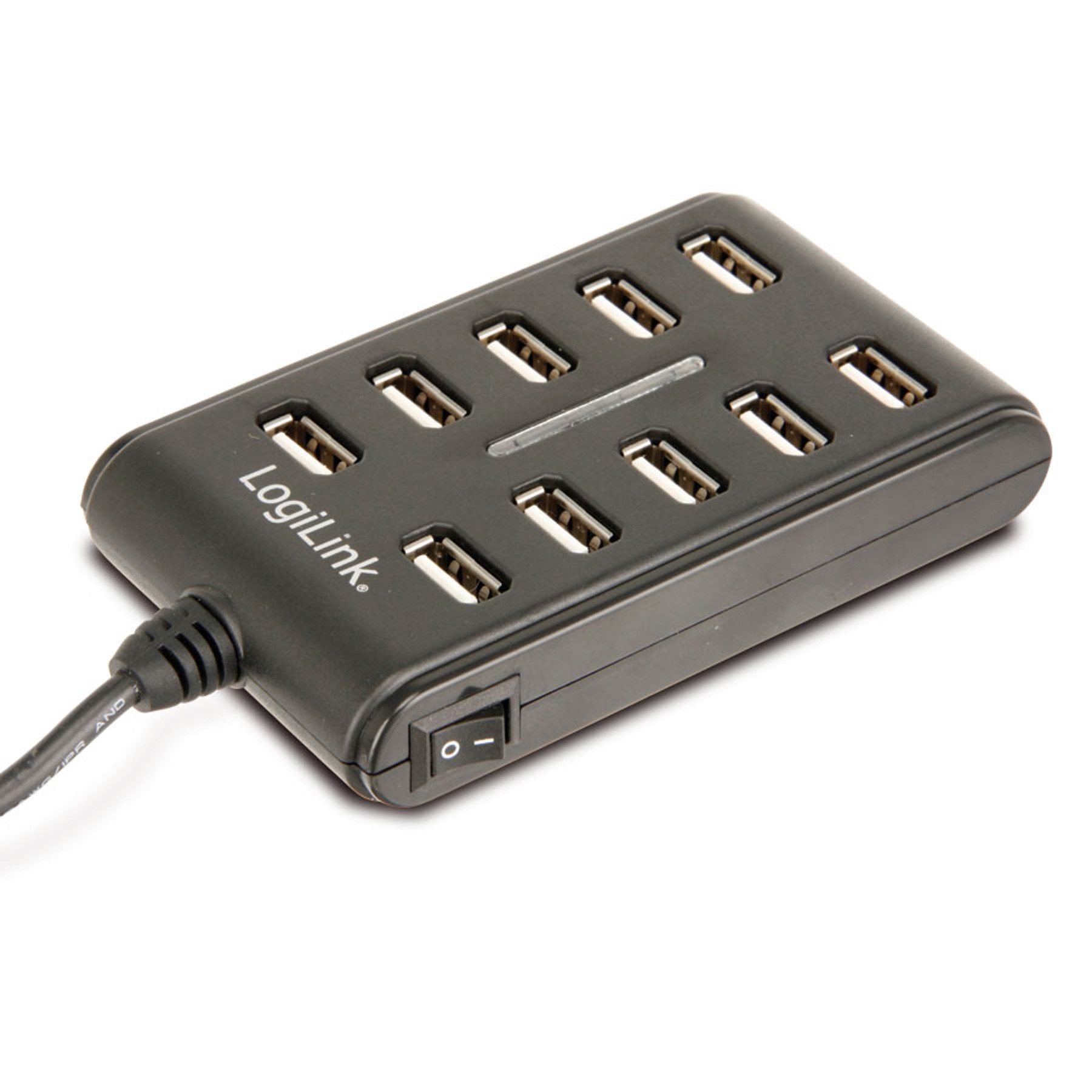 LOGILINK USB 2.0-Hub UA0125, 10-Port USB-Adapter