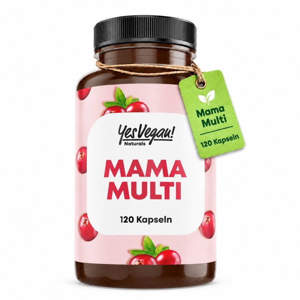 Yes Vegan Schwangerschaftsvitamine mit 400 µg Folsäure & Eisen Kapseln, 120 St., 124 g, vegan, laktosefrei, glutenfrei