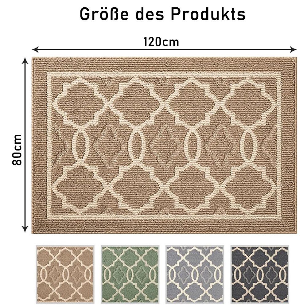 NUODWELL Fußmatte Fußmatte Innen, Waschbar Schmutzfangmatte rutschfest Stau günstig online kaufen