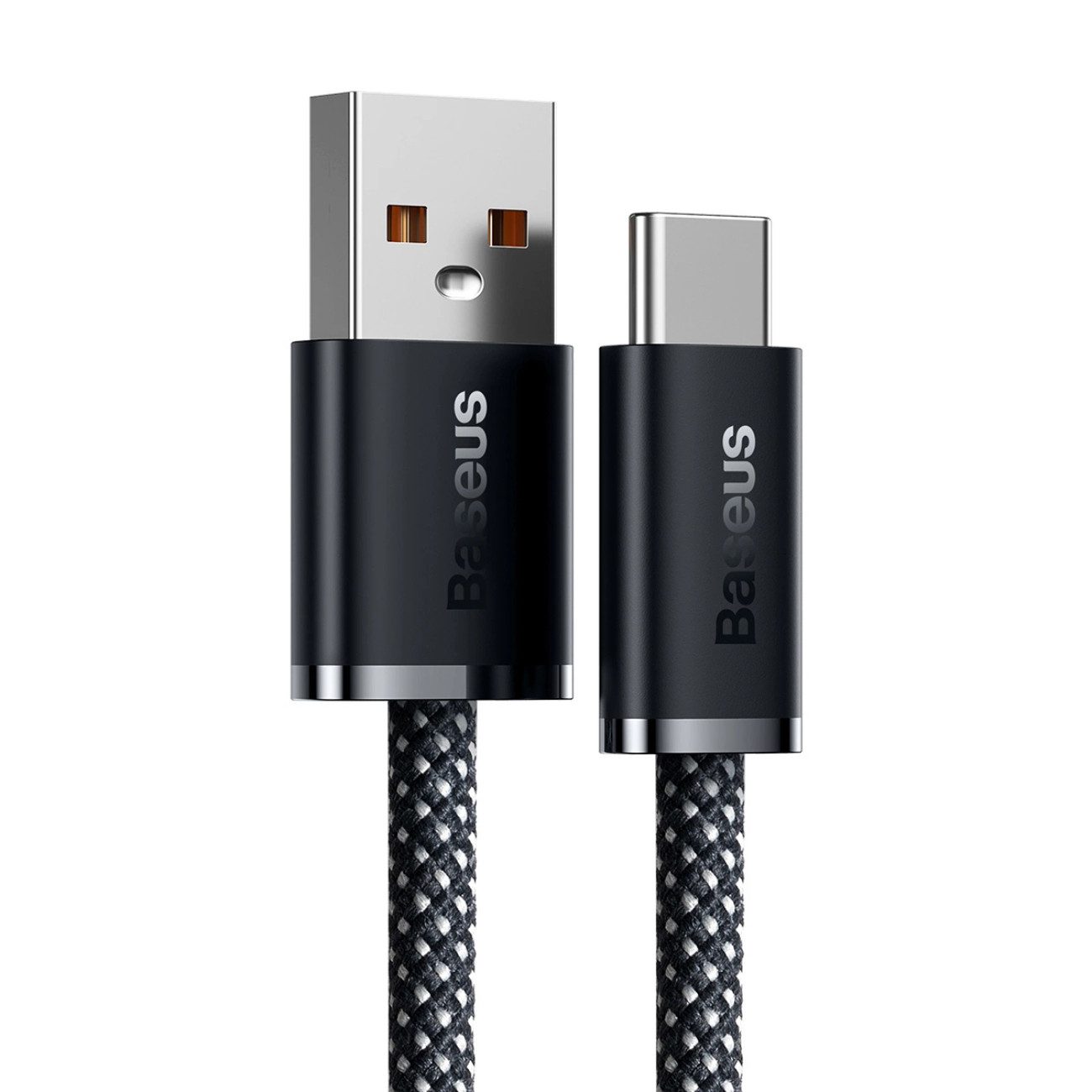 Baseus Dynamic Series USB-Ladegerät (5000 mA, Einzelartikel, Einzelartikel, USB-A-C, 100 W, 1 m, Nylon, Aluminium)