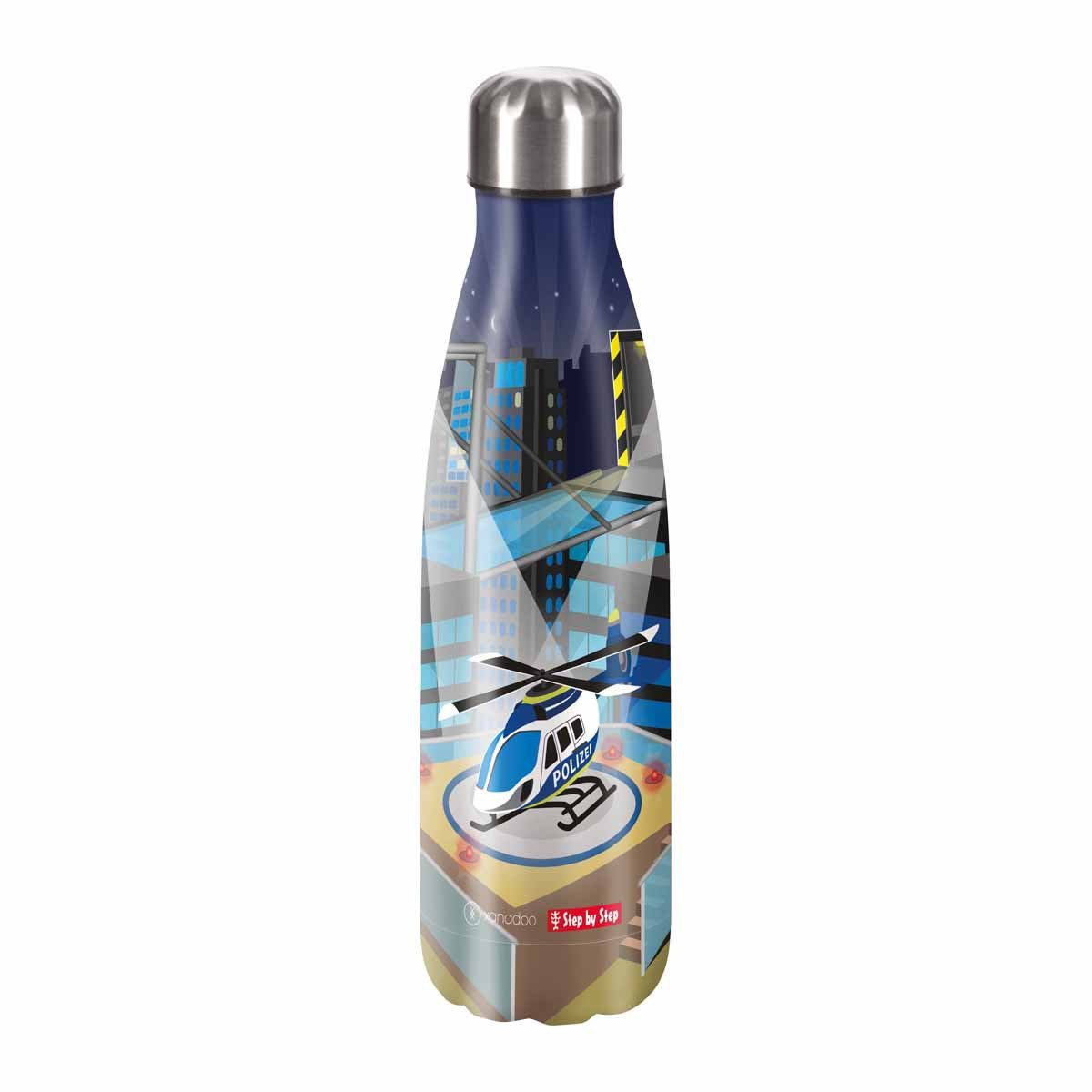 Schulranzen Edelstahl Trinkflasche 0,5 l Helicopter Sam