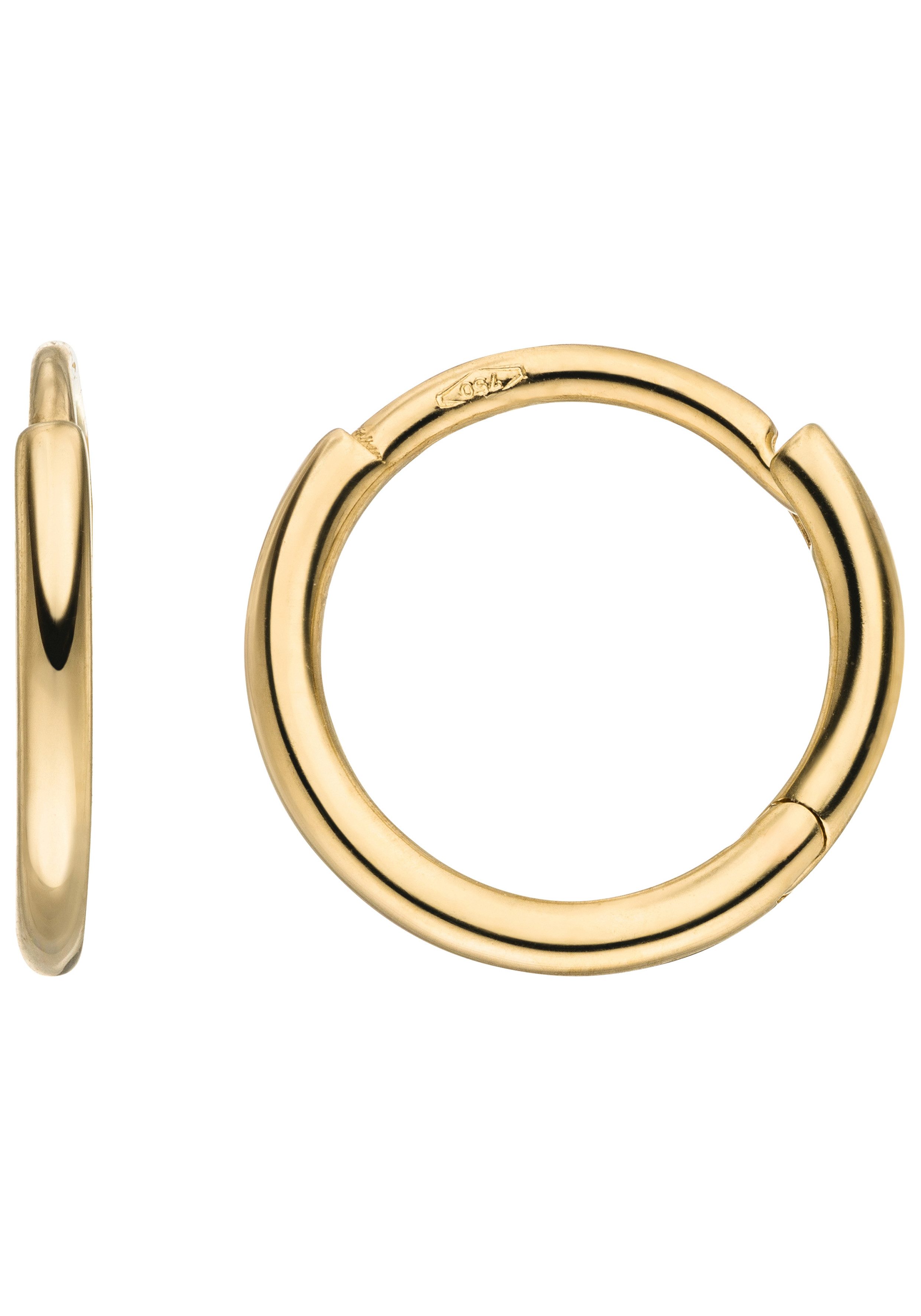 JOBO Paar Серьги-кольца, 750 Gold 11 mm