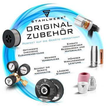 STAHLWERK Elektrowerkzeug-Set Wellendraht / Welldraht 25er Set, Smart Repair, 25-tlg., Zubehör für Ausbeulspotter / Dellenlifter / Punktschweißgerät