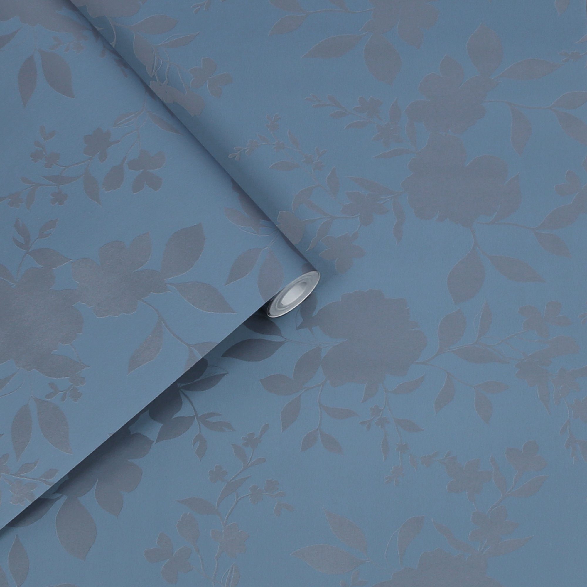 LAURA ASHLEY Vliestapete Westbourne, texturiert, natürlich, (1 St), 10mx52cm Blau