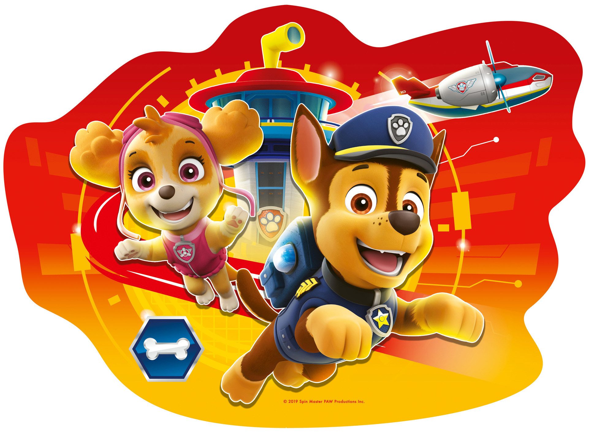 Ravensburger Konturenpuzzle Paw Patrol, Helden mit Fell, 52 Puzzleteile, Made in Europe