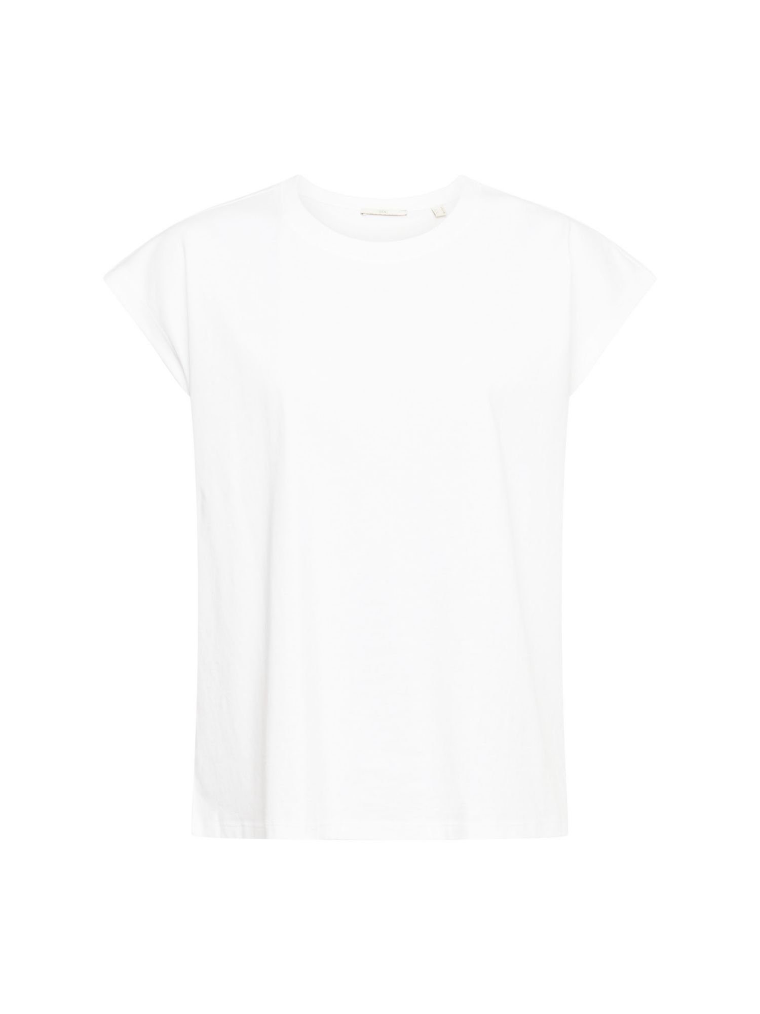 edc by Esprit T-Shirt Unifarbenes T-Shirt (1-tlg) white